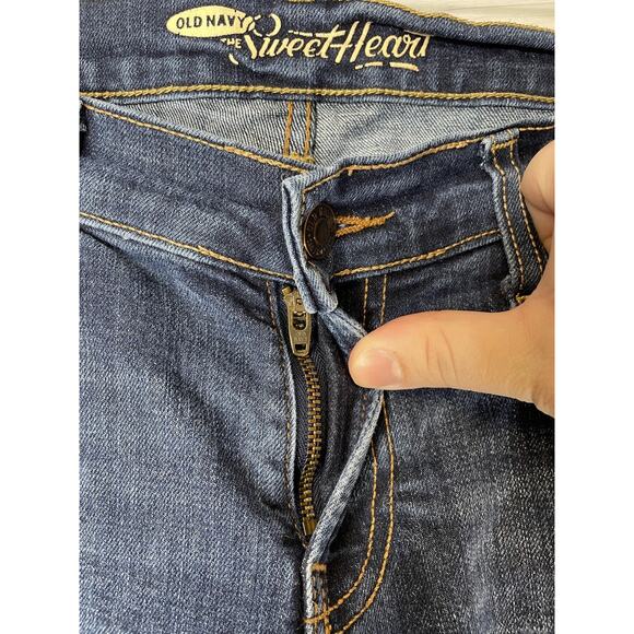 Old Navy The Sweetheart Jeans Womens 6 Short Blue Bootcut Mid Rise Stretch - Picture 2 of 12